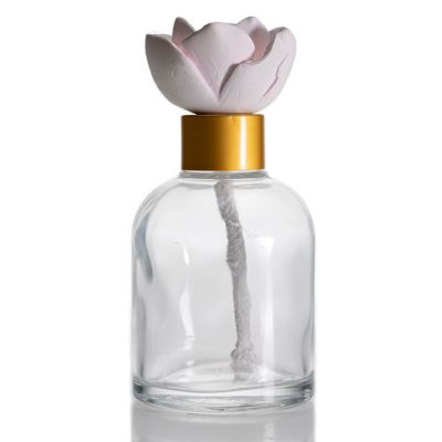 Home Fragrance Bottle Clear Empty Glass Aroma 200ml Reed Diffuser Glass Bottle