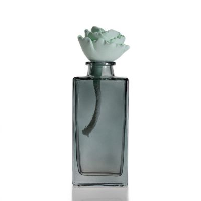 Home Fragrance Bottle Perfume Flat Square 100ml Square Aroma Diffuser Bottle