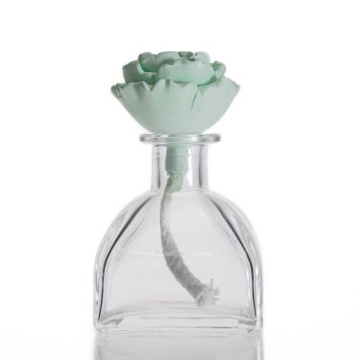 Unique Aroma Bottle Clear Empty 100ml Reed Diffuser Glass Bottle For Sale