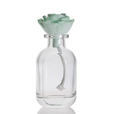 In Stock Aroma Scent Bottle Empty Small 50ml Glass Diffuser Bottle With Sticks