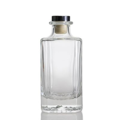 Factory Square Glass Bottle 250ml Home Natural Aroma Fragrance Diffuser Bottle