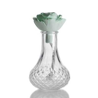 Wholesale 100ml Aroma Bottle Empty Glass Diffuser Bottle With Gypsum Flower