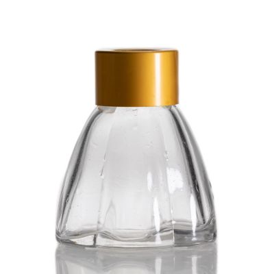 Home Diffuser Bottles Aroma Embossed Clear Empty 50ml Diffuser Bottle For Oil
