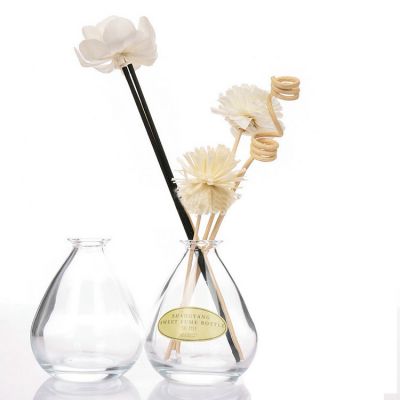 New Design 120ml Empty Perfume Essential Oil Aroma Glass Reed Diffuser Bottle with cork
