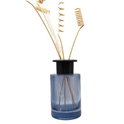 100ml 120ml blue Fragrance Diffuser Bottles Aroma Bottles round Diffusers Container jar with rattan reed sticks