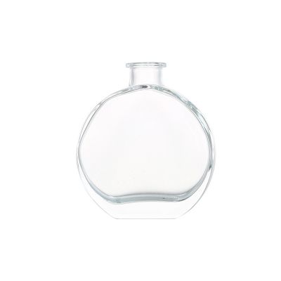 Factory direct wholesale oblate flat 100ml 150ml 200ml aromatherapy perfume diffuser bottle glass bottle