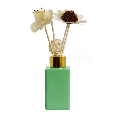 Empty Reed Glass Luxury green 90ml Diffuser Bottle Fragrances Reed Diffuser Bottles