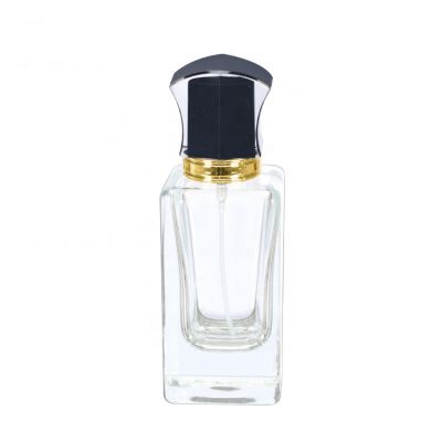 50ml clear square crystal glass perfume empty perfume glass spray bottle