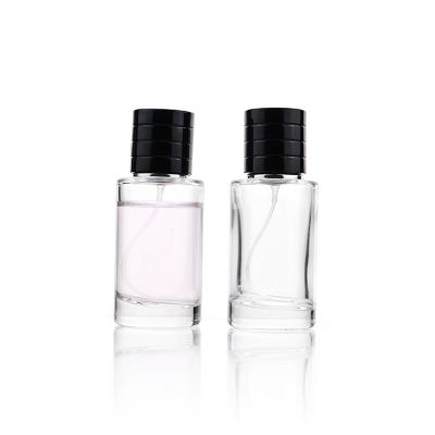Wholesale Cylinder Cosmetic Perfume Packaging Glass Mist Spray Bottle 50ml 100ml With Magnetic Cap