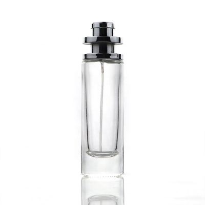 New Stocked Cylinder Refillable Perfume Bottles 30ml Glass With Aluminum Cap