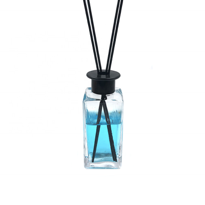 8 Ounce Square Tall Flint Air Diffuser Bottle Glass