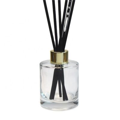 Customized Design 120ml Transparent Air Freshener Aromatherapy Diffuser Glass Bottle colored black