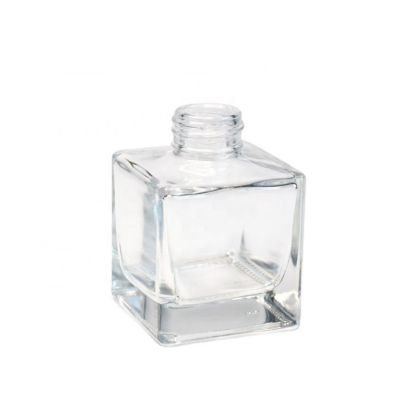 100ml Clear Square Reed Empty Gass Diffuser Bottle for Aroma Fragrance with Sticks