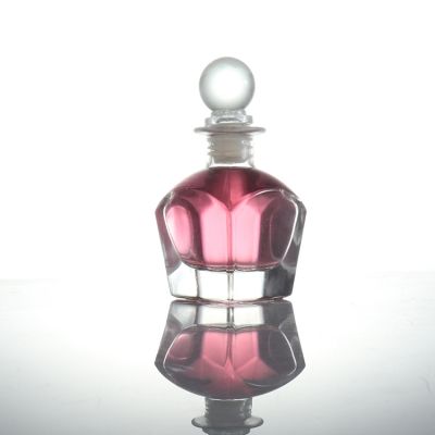 2021 New Design Square aromatherapy Glass Reed Diffuser Bottles 50ml