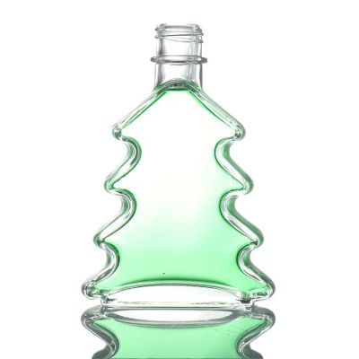 Mescente clear christmas tree shaped glass perfume bottles 150ml