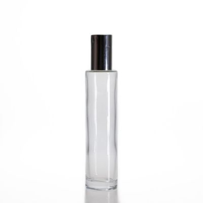 In Stock Wholesale Cylindrical 120ml Clear Room fragrance Reed diffuser Glass Bottles