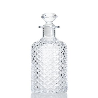 Prompt Delivery Diffuser Round Bottle 220ml Glass Bottles Fragrance With Rattan Sticks