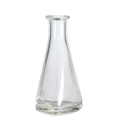 Hot Sale Design Clear Cone Shaped Reed Diffuser Bottles 60ml Glass Vase Bottle