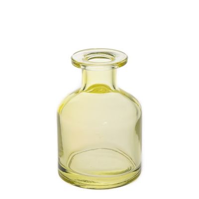 Customize High Quality 130ml Yellow Colored Aroma Diffuser Bottles For Fragrance