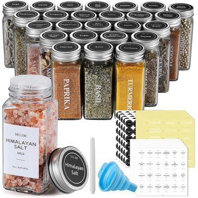 Glass Spice Jars with Shaker Lids