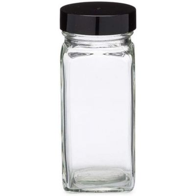 Small Clear Glass Spice Jars
