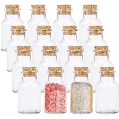Glass Spice Jars, 5 oz Leak Proof Glass Jars with Cork