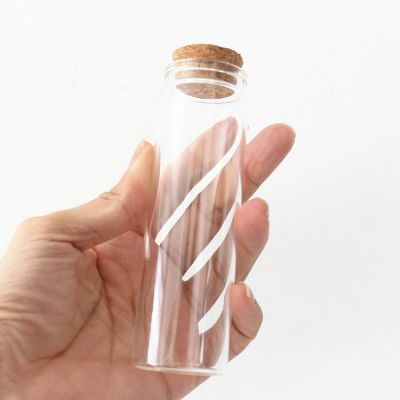 26*37*120mm 100ml Glass Jars Glass Bottle Stopper Spice Test Tube Storage Containers Vials Diy Wedding Gift Vial