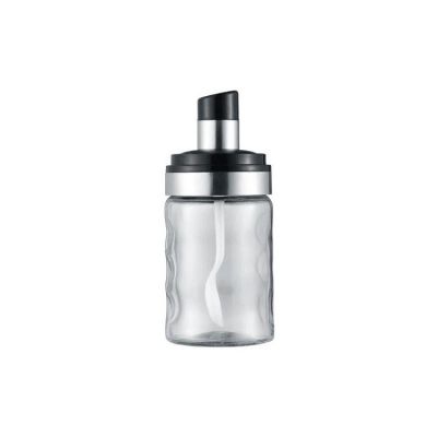 Home Glass Seasoning Jar Bring Spoon Kitchen Supplies Transparent Oil Can With Cover Moisture-Proof Salt Sugar Pepper Organizer