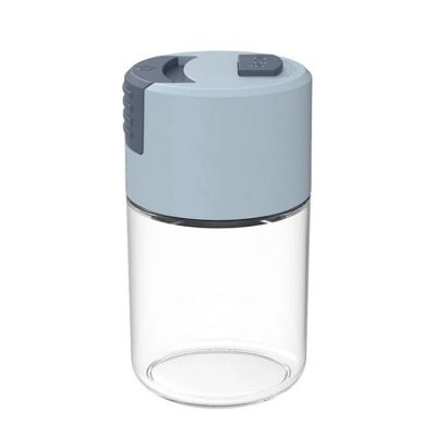 Glass Salt Bottle Quantitative Spice Jar Salt Seasoning Can Container Kitchen Gadgets High Temperature Resistant Kitchen Tools