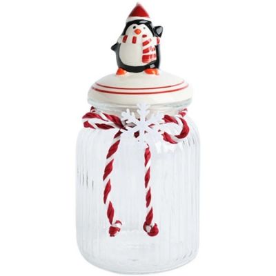 Christmas candy cookie mason jar kitchen cereal food storage containers candle jars with lid seasoning spice herbs glass jar