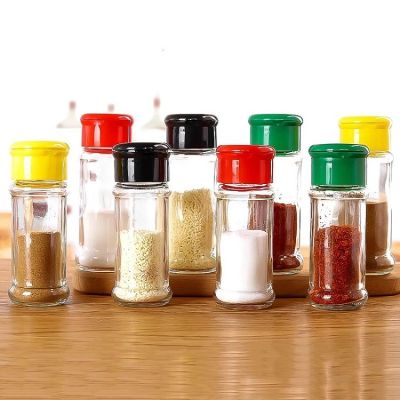 100Ml Glass Spice Organizer Set Jars For Spices Sets Salt Pepper Shakers Can Seasoning Bottle Bbq Condiment Picnic Kitchen Tool