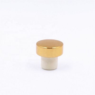 T Shape Aluminum and Synthetic Cork Wine Spirits Liquor Glass Bottle Top Cork Stoppers 21.5 19.5 31.5 Mm Accept