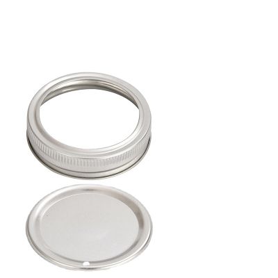 Wide Mouth 70mm 86mmTinplate Metal Lug Cap Canning Jar Lids with Leak Proof Silicone for Mason Jar Canning Lids