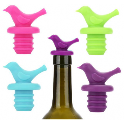 Patterns Designs Food Grade Silicone Sealing Cap Creative Olive Oil Wine Bottle Cork Stopper Cute Sealed lid