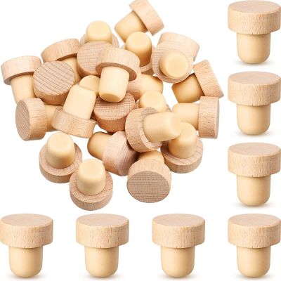 Reusable Wooden and Rubber Wine Bottle Corks T Shaped Cork Plugs for Wine Cork Wine Stopper