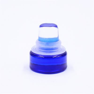Crystal stopper with silicone rings