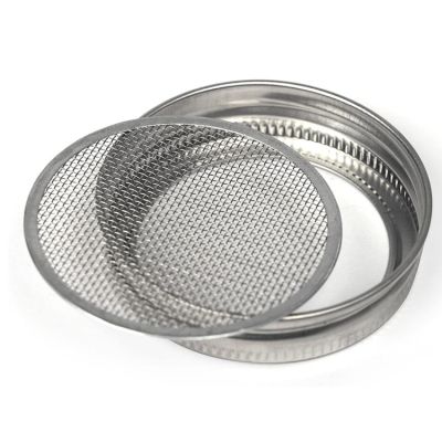 Stainless Steel 70mm Beans Split Sprouting Lids for Regular Mouth Moan Jar