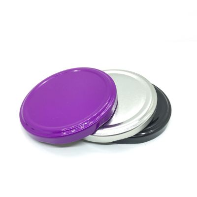 Custom Printing 82mm Metal Lug Cap Lids BPA Free Twist Off Lid for Glass Pickle Jar