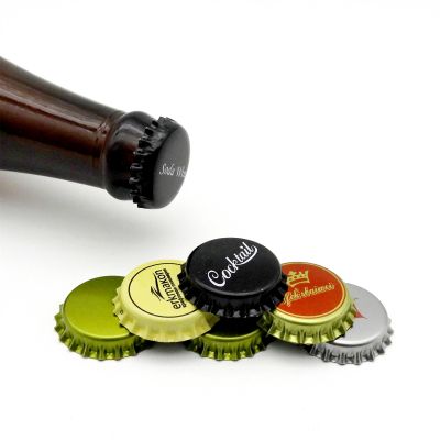 Wholesale Tinplate Soda Beer Bottle Crown Cap 26mm Customized Bottle Caps