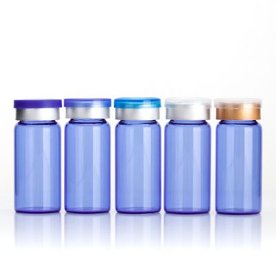 Wholesale High Quality 10Ml Primary Blue Vial Bottle Essential Oil Glass Primary Blue Vial Bottle