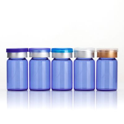 Hot Sale High Quality Primary Blue Vial Bottle Glass Vial Bottle