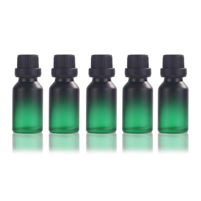5 ml 10 ml 30 ml 100 ml gradient green bottle green bottle tamper-proof cap