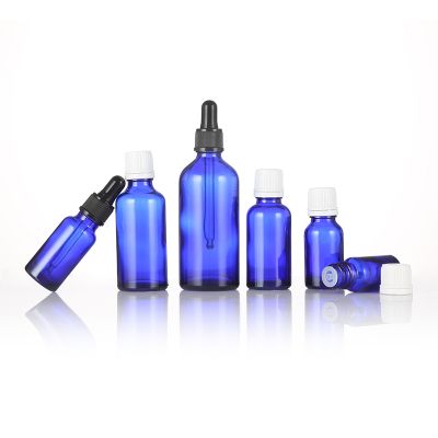 1oz 30ml Luxury Blue Glass essential oil Dropper bottle For Hemp CBD oil