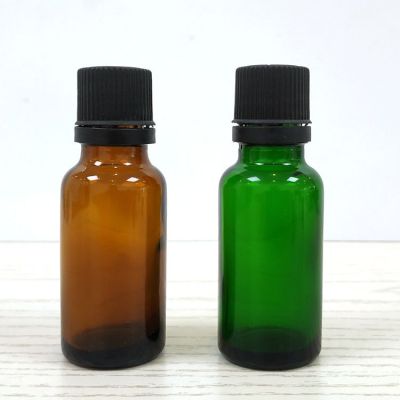 In stock essential oil bottle boston round black glass dropper bottle with childproof cap small order accepted CBD oil bottle