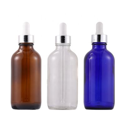 Customized 120ML glass oil CBD glass dropper bottle essential oil bottle