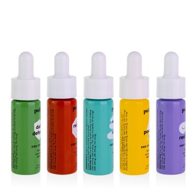 cbd oil packaging customize solid glass color 10ml 15ml light-proof green dropper bottle for pain relief essential oil