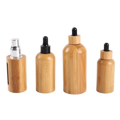 1oz 2oz bamboo glass dropper bottle with child resistant cap for hemp cbd oil bottles envases cosmeticos