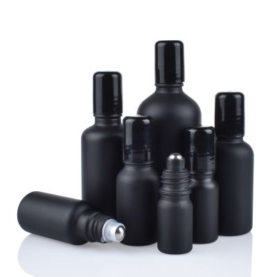 5ml 10ml 15ml 30ml 50ml 60ml 100ml glass dropper bottle cbd oil essential oil uv black glass bottle with roller ball and pump