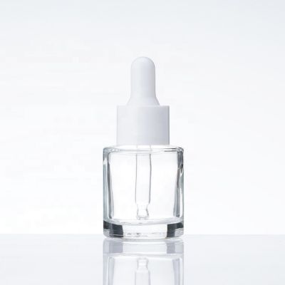 20ml empty clear serum CBD oil white dropper glass essential oil dropper bottle