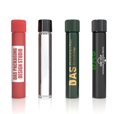 Sale Borosilicate Glass Pre Roll Tube 80mm 107mm 115mm with Child Resistant Lids for Prerolls
